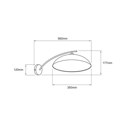 Lámpara de Pared Arbotante LED JARAS II | 10 W | 760 lm | Luz Cálida 3000 K | IP44 | Negro
