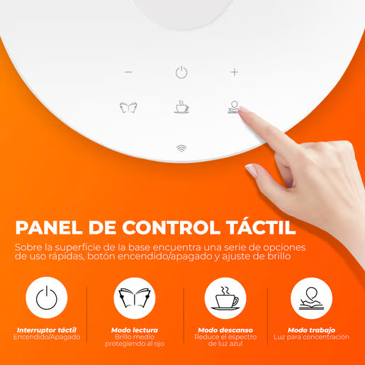 BEACON SMART - Lámpara de Mesa Inteligente WiFi 12 W Estación de Carga