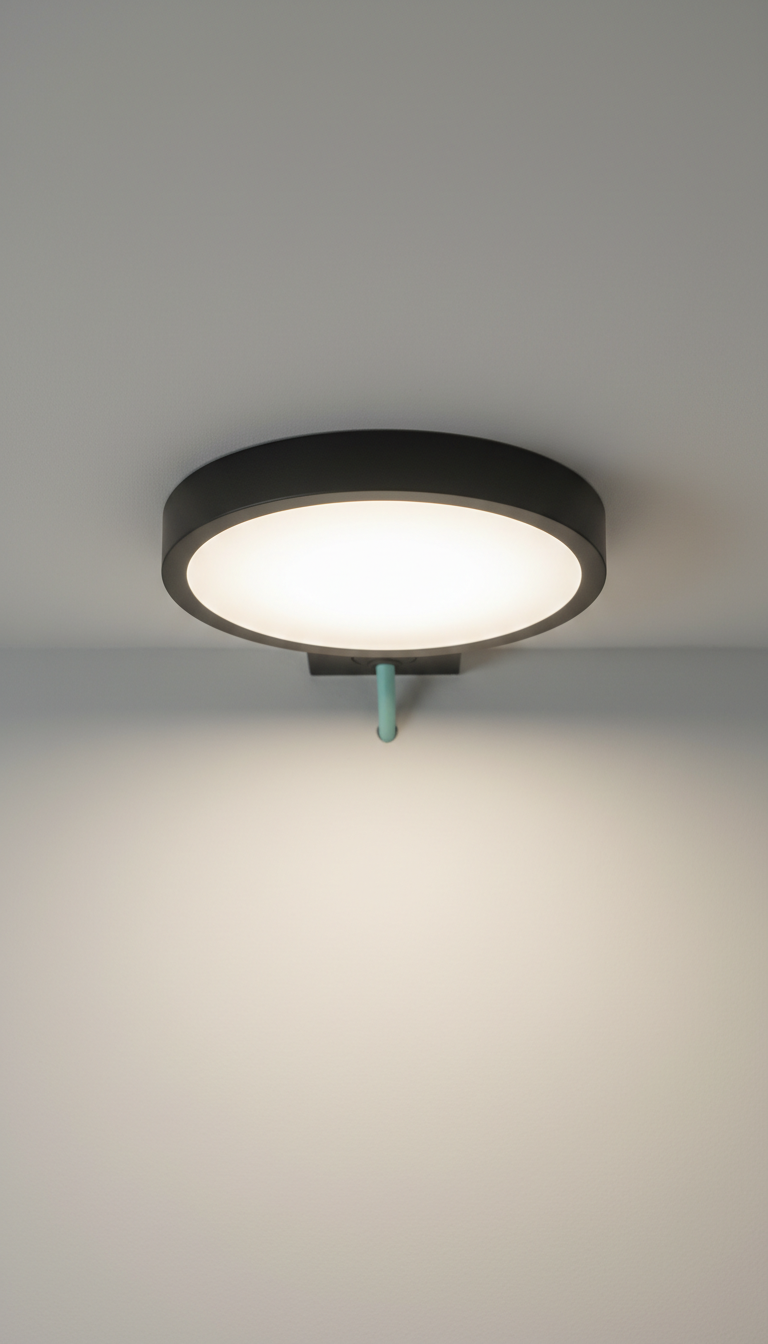 Luminaria LED techo negro grafito