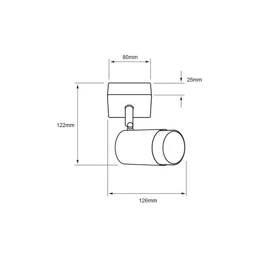 LIBRA SPOT - Lámpara Spot Sobreponer Base GU10