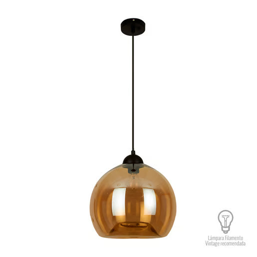 ATENEA - Lámpara Colgante de Cristal Base E27