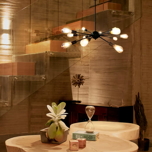 CELAENO I - Lámpara Colgante Decorativa de 12 Luces con Focos Incluidos