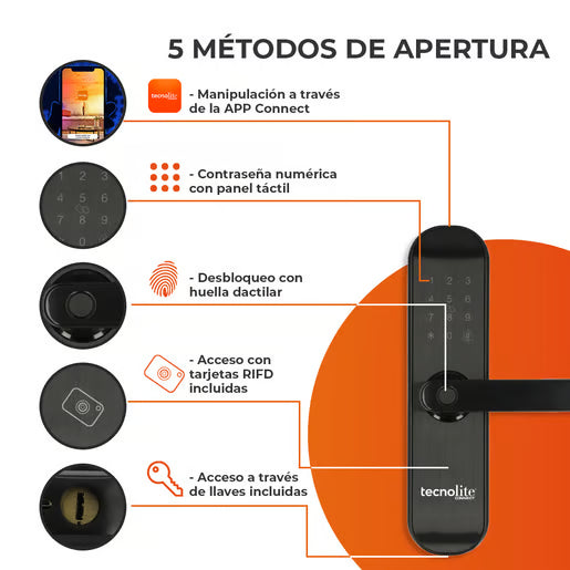 SAFE LOCK - Cerradura Inteligente WiFi con Timbre