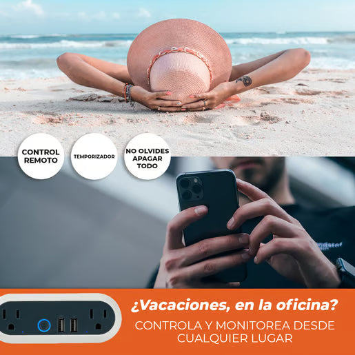 INTENSITY - Multicontacto Inteligente WiFi 2000 W
