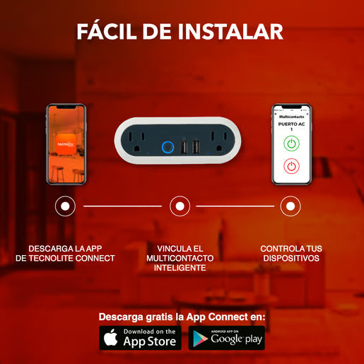 INTENSITY - Multicontacto Inteligente WiFi 2000 W