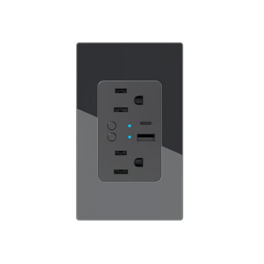 EFFLUX - Tomacorriente Inteligente WiFi 2 Enchufes y USB